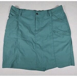 Duluth Trading Co Women's Green Size 18 Dry On The Fly Skort Cargo Pockets